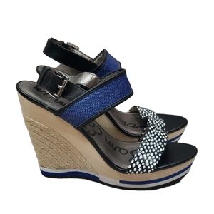 Sam Edelman Womens Korinne Ankle Strap Wedge Sandals shoes sz 8M
